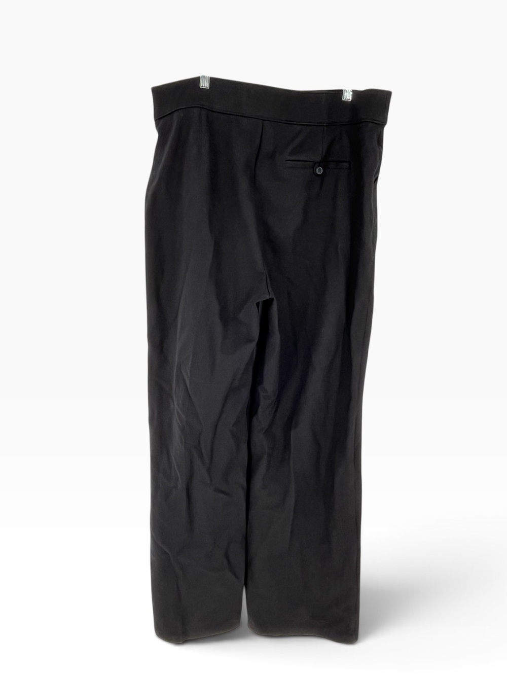 Spanx 3X Tall Black The Perfect Pant Wide Leg Casual Pockets Ponte Professional